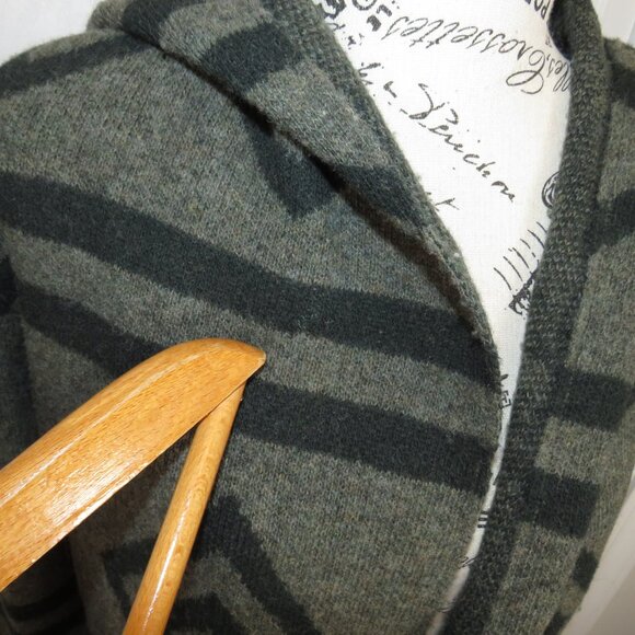 TOAD & CO Merino Heartfelt Hoodie Open Wool Blanket Cardigan S Aztec Southwest - Picture 4 of 10